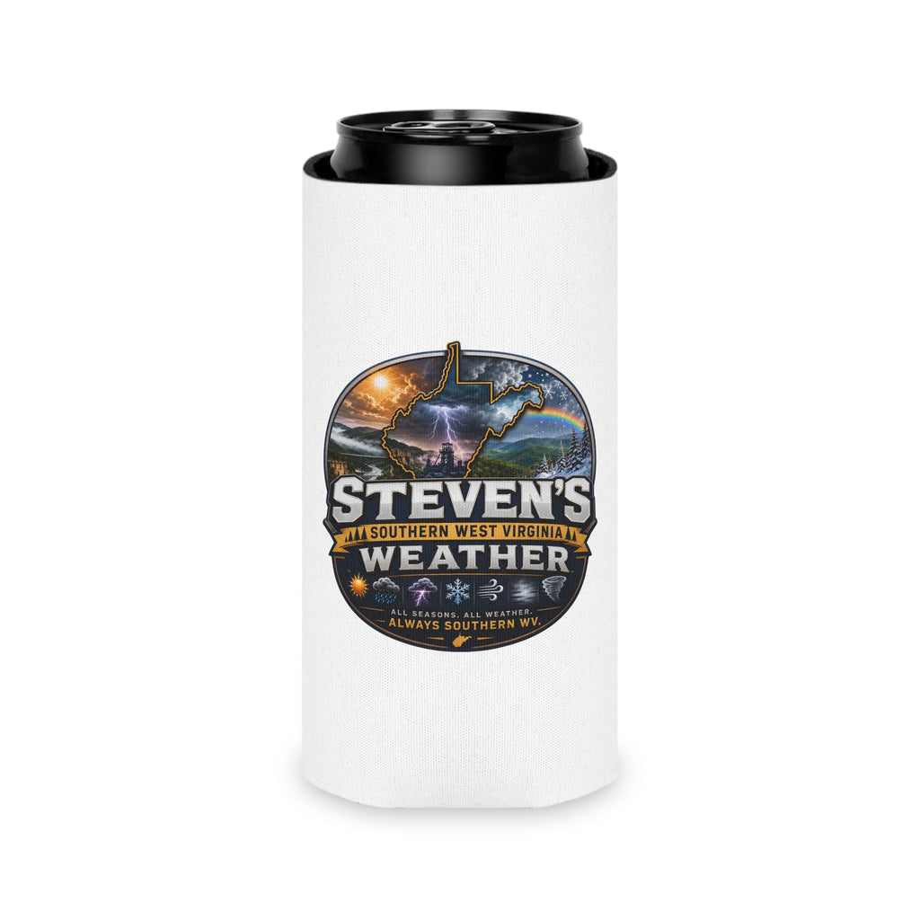 Steven's Weather Can Cooler - Southern West Virginia Storm & Rainbow Drink Koozie