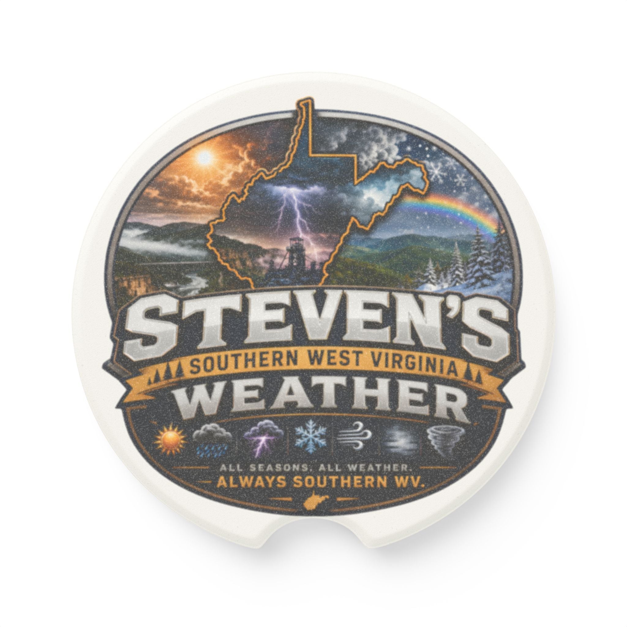 Soapstone Car Coaster - Steven's Southern WV Weather