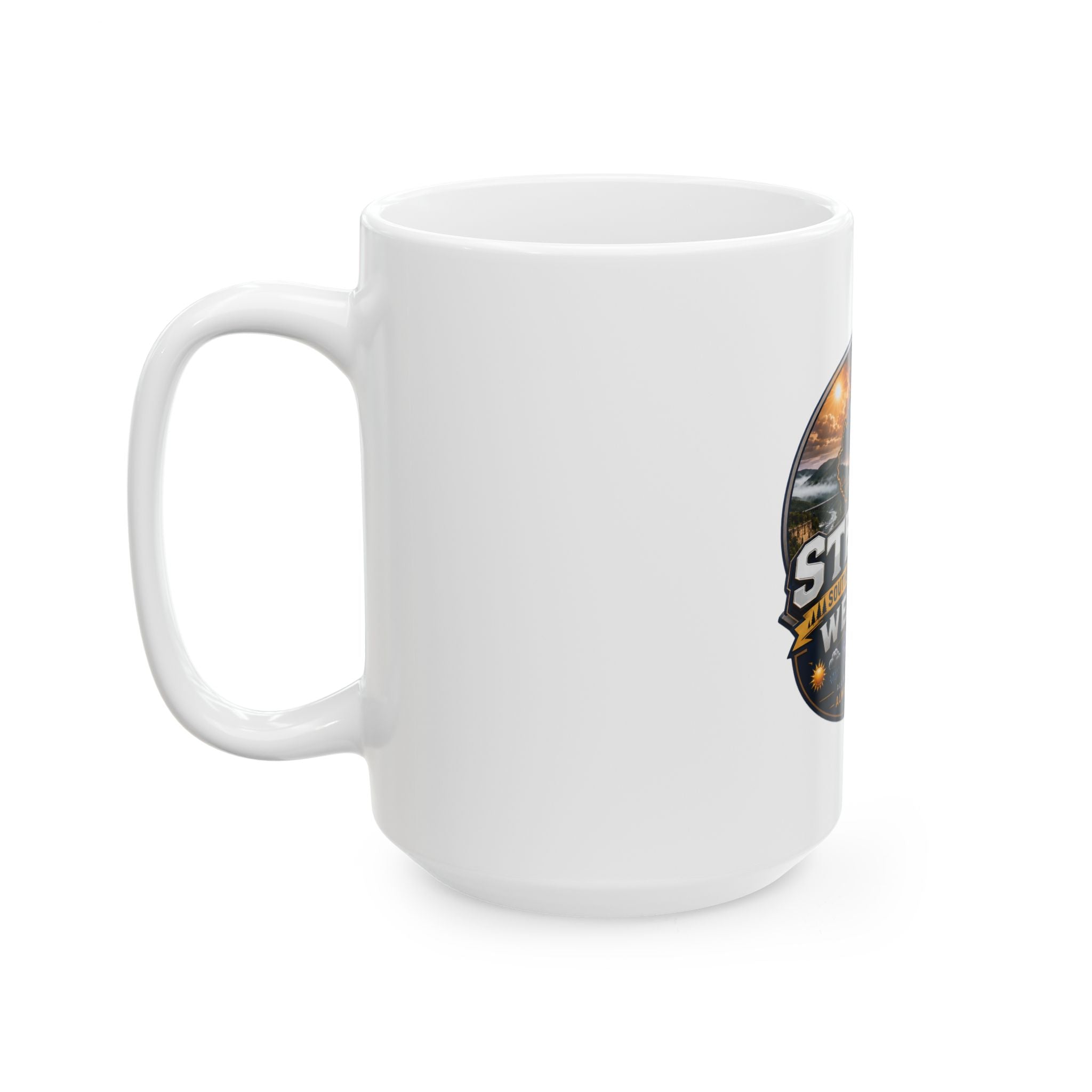 Custom "Steven's Southern West Virginia Weather" Ceramic Mug — Personalized Local Weather Gift (11oz, 15oz)