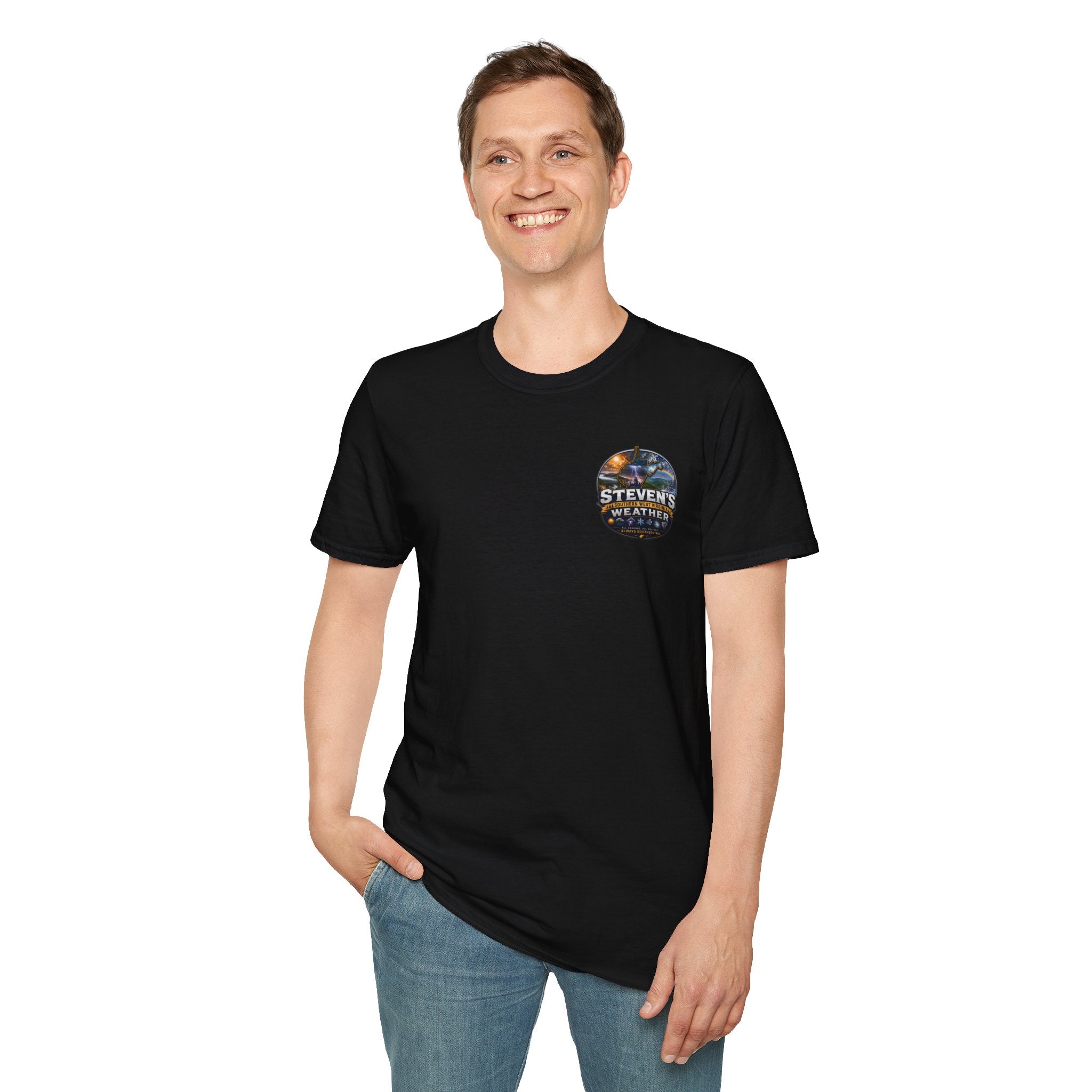 Unisex Soft-Style T-Shirt - Steven's Southern WV Weather Logo