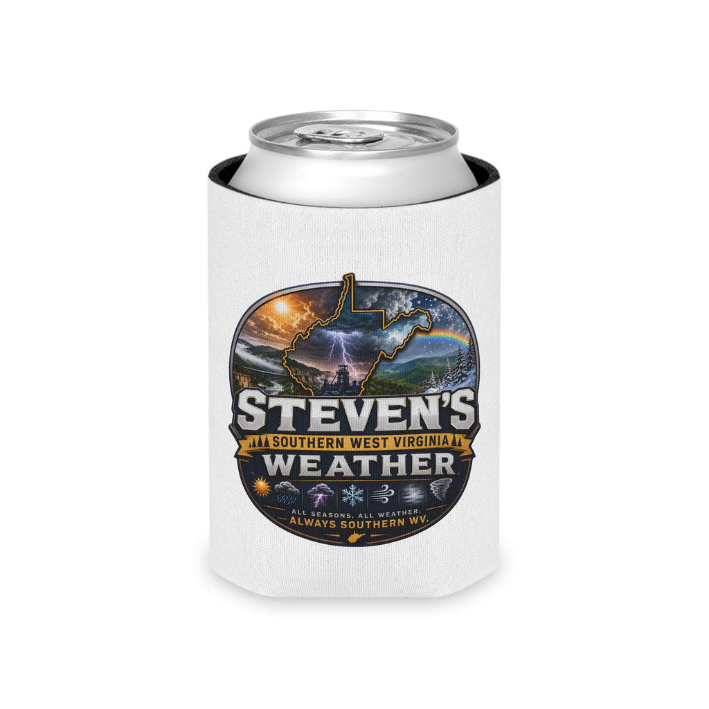 Steven's Weather Can Cooler - Southern West Virginia Storm & Rainbow Drink Koozie