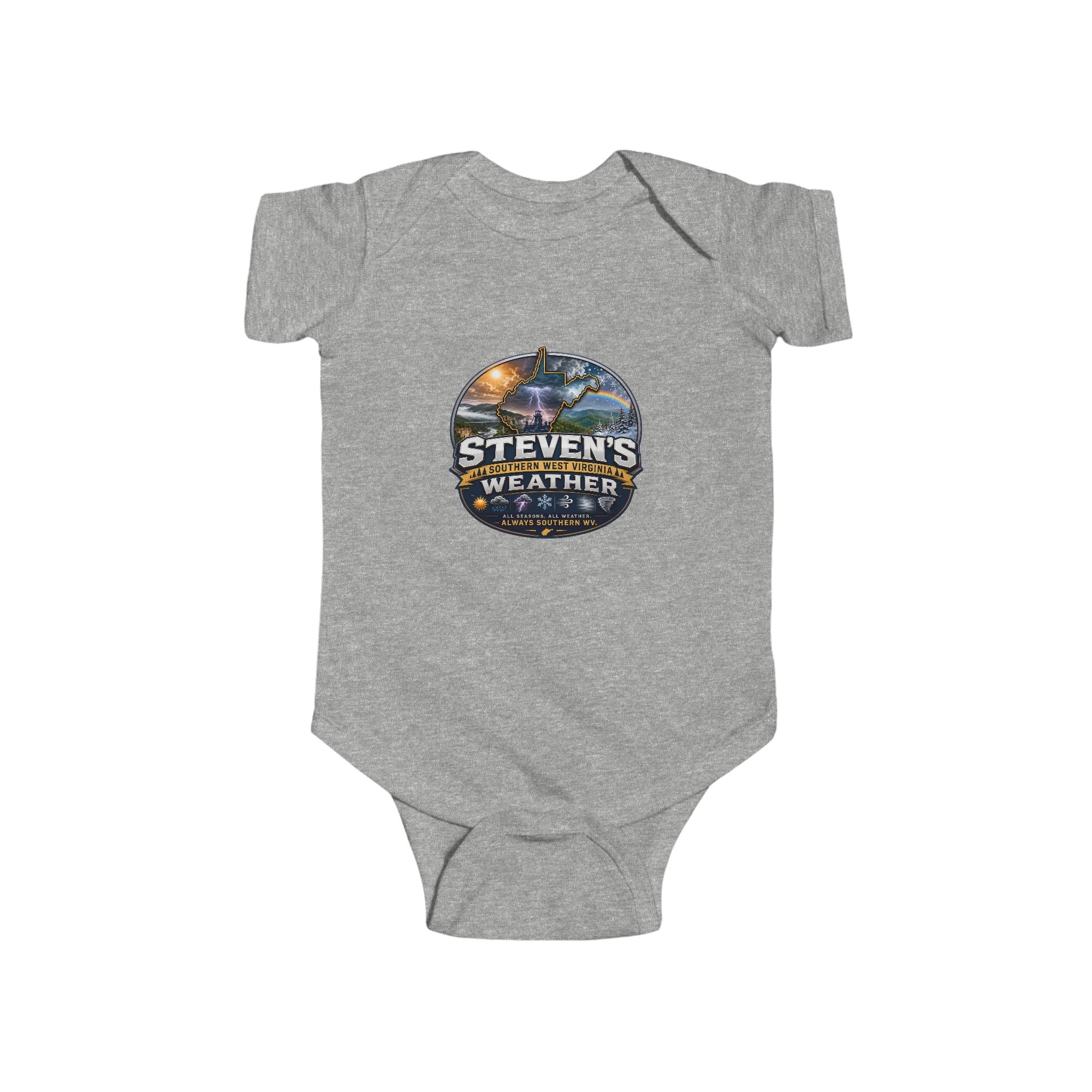 Infant Bodysuit - 'Steven's Weather' Southern Weather Graphic Baby Onesie