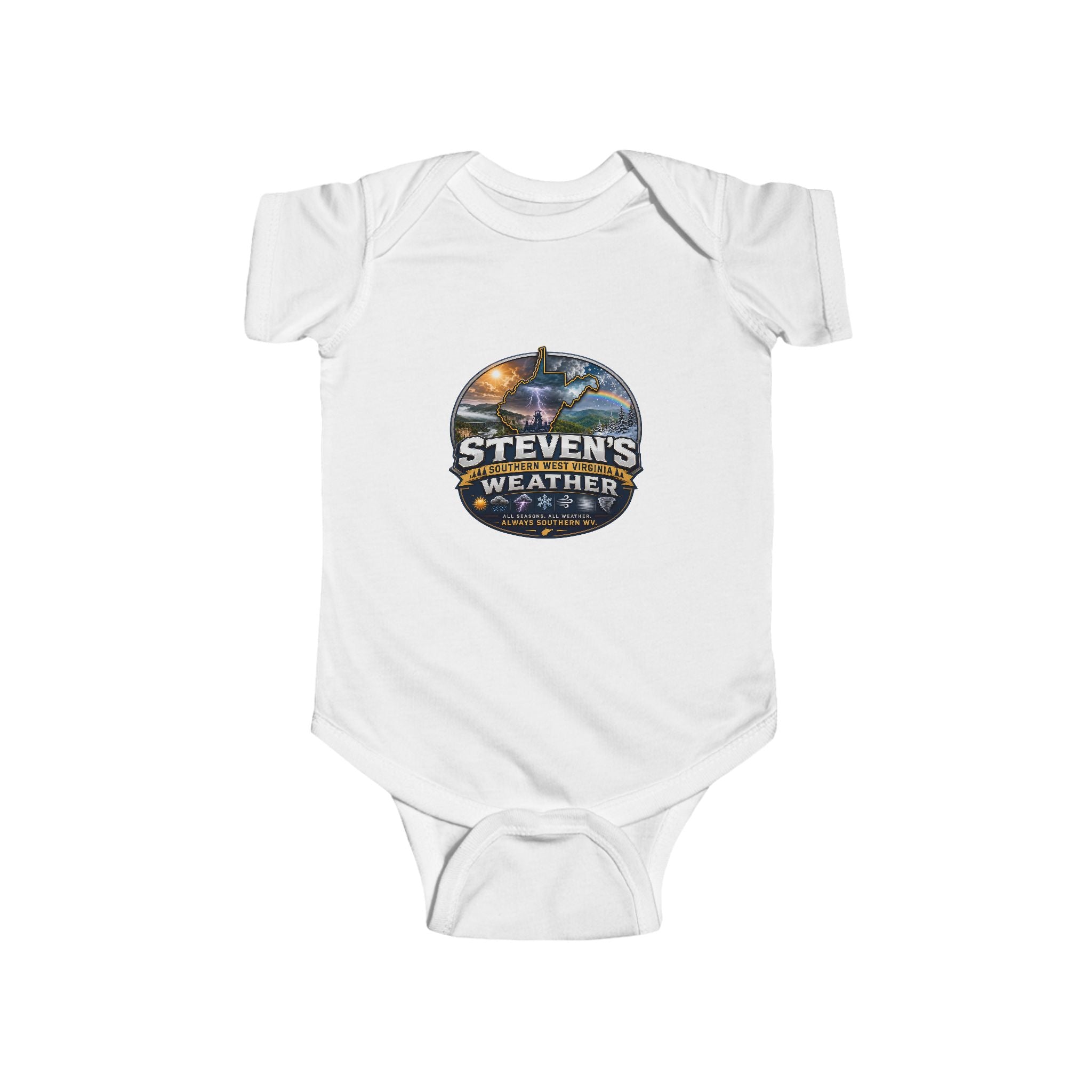 Infant Bodysuit - 'Steven's Weather' Southern Weather Graphic Baby Onesie