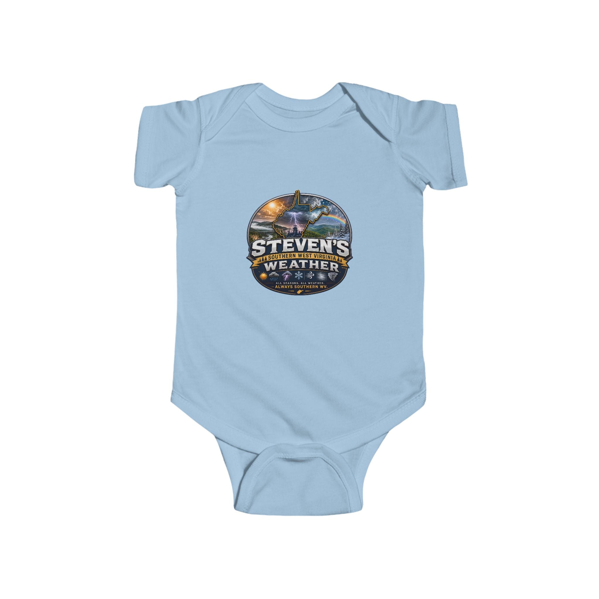 Infant Bodysuit - 'Steven's Weather' Southern Weather Graphic Baby Onesie