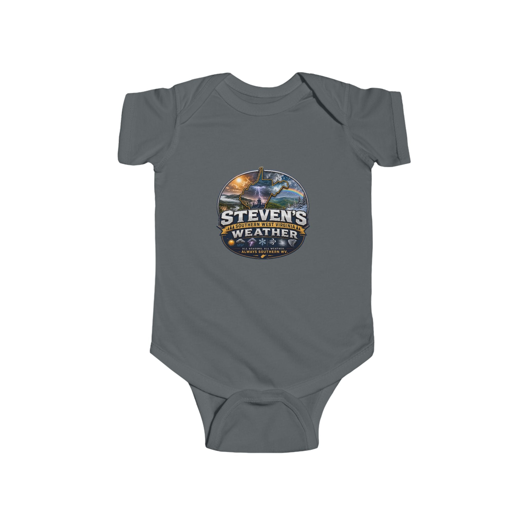 Infant Bodysuit - 'Steven's Weather' Southern Weather Graphic Baby Onesie