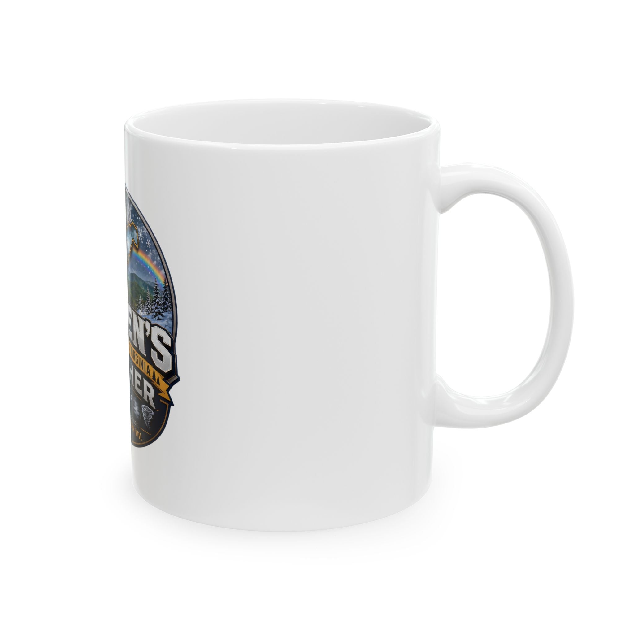 Custom "Steven's Southern West Virginia Weather" Ceramic Mug — Personalized Local Weather Gift (11oz, 15oz)