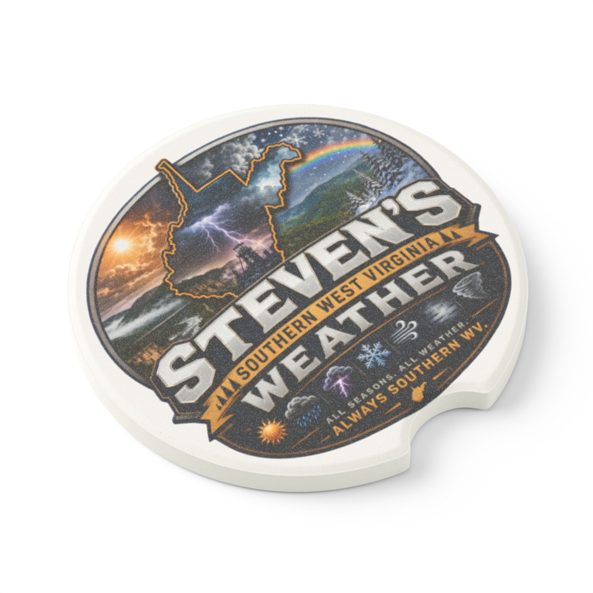 Soapstone Car Coaster - Steven's Southern WV Weather