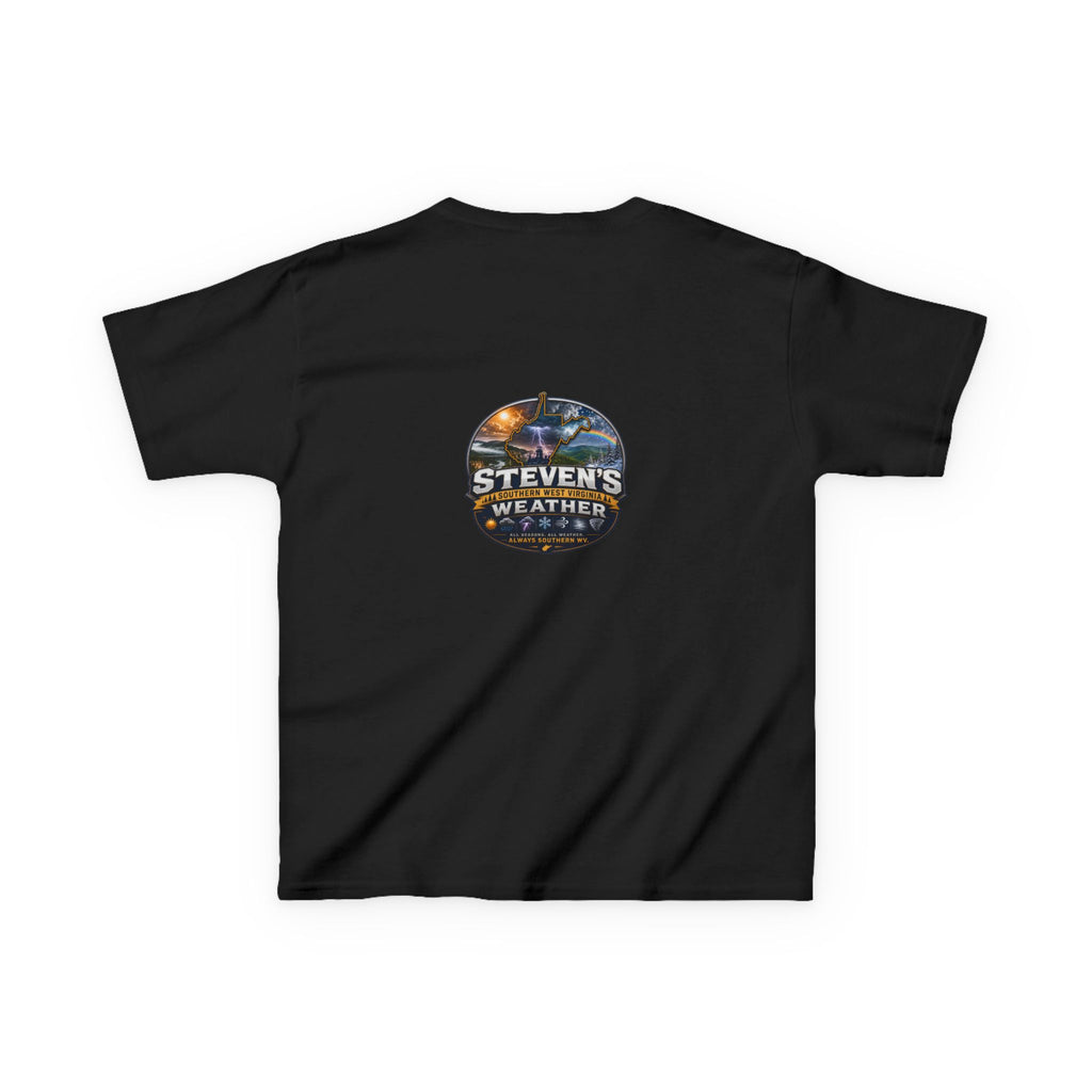 Steven's Southern West Virginia Weather Logo Tee - Unisex Kids Heavy Cotton T-Shirt