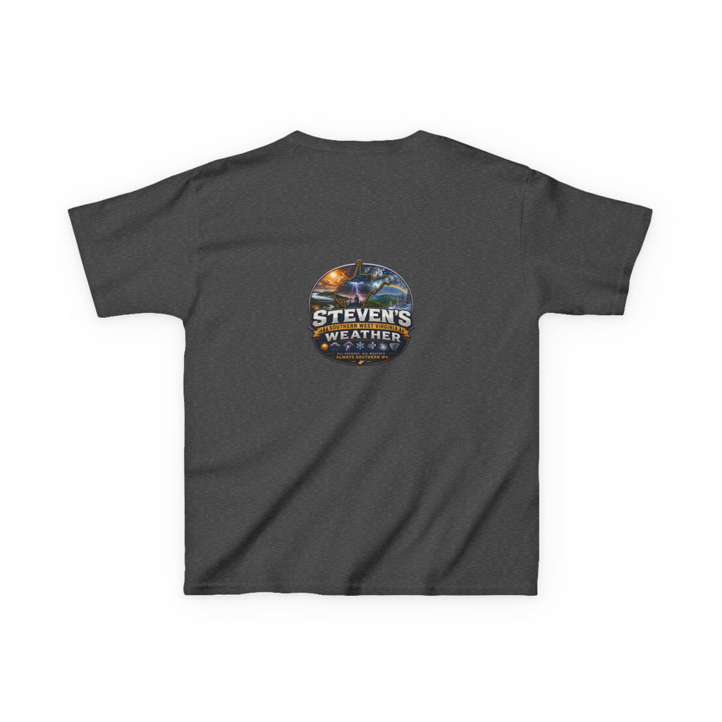 Steven's Southern West Virginia Weather Logo Tee - Unisex Kids Heavy Cotton T-Shirt