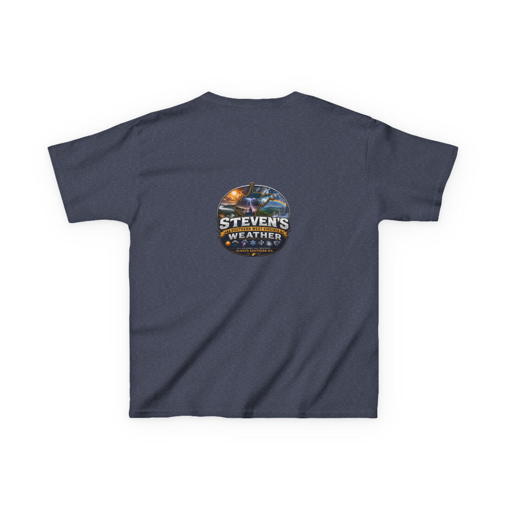 Steven's Southern West Virginia Weather Logo Tee - Unisex Kids Heavy Cotton T-Shirt