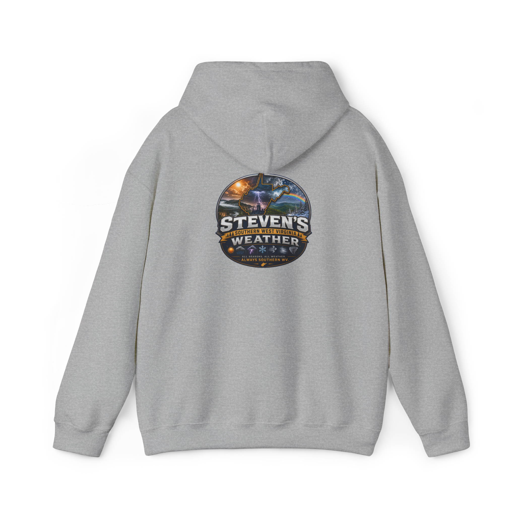 Steven's Southern West Virginia Weather Hoodie — Unisex Heavy Cotton Crewneck