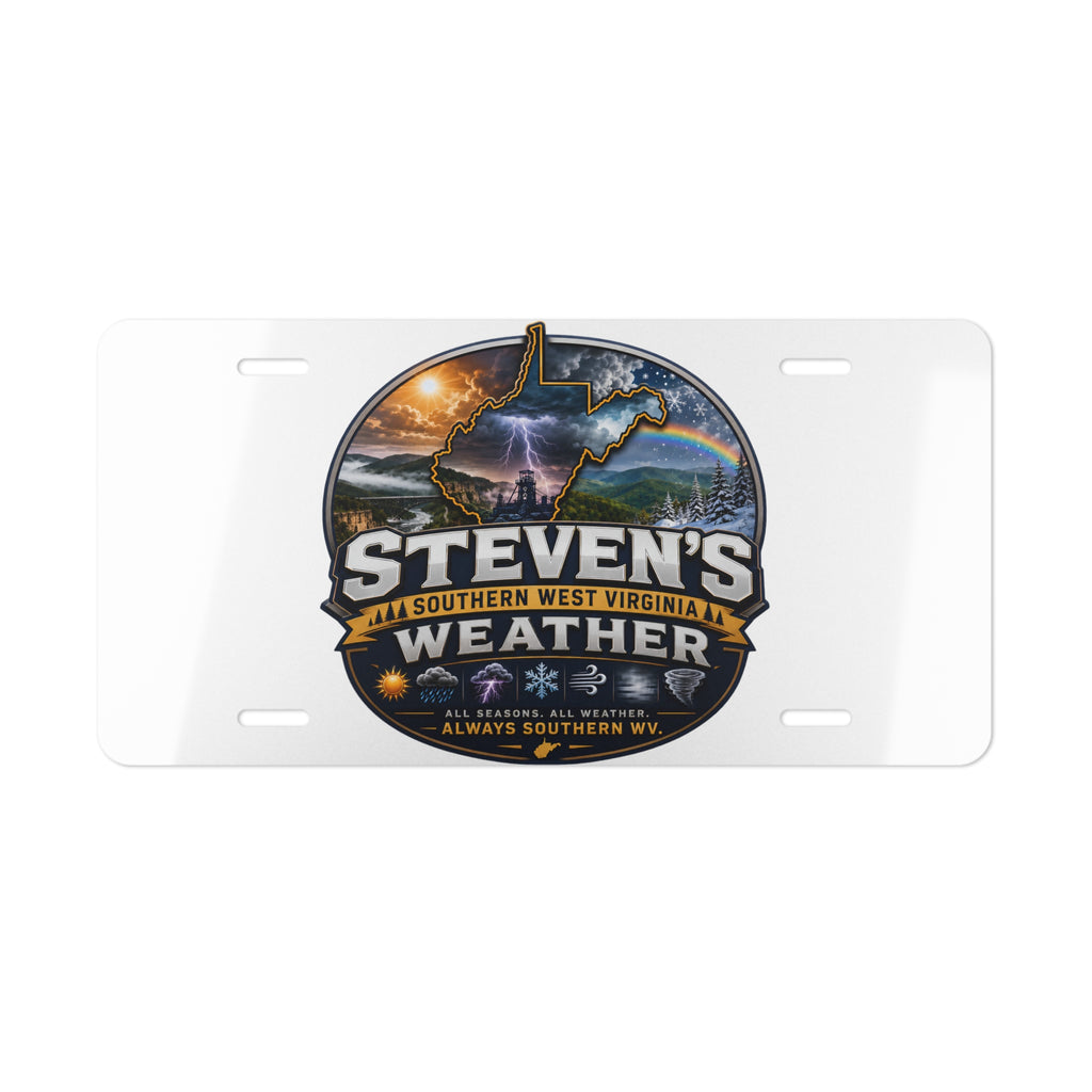 Steven's Southern West Virginia Weather Vanity Plate