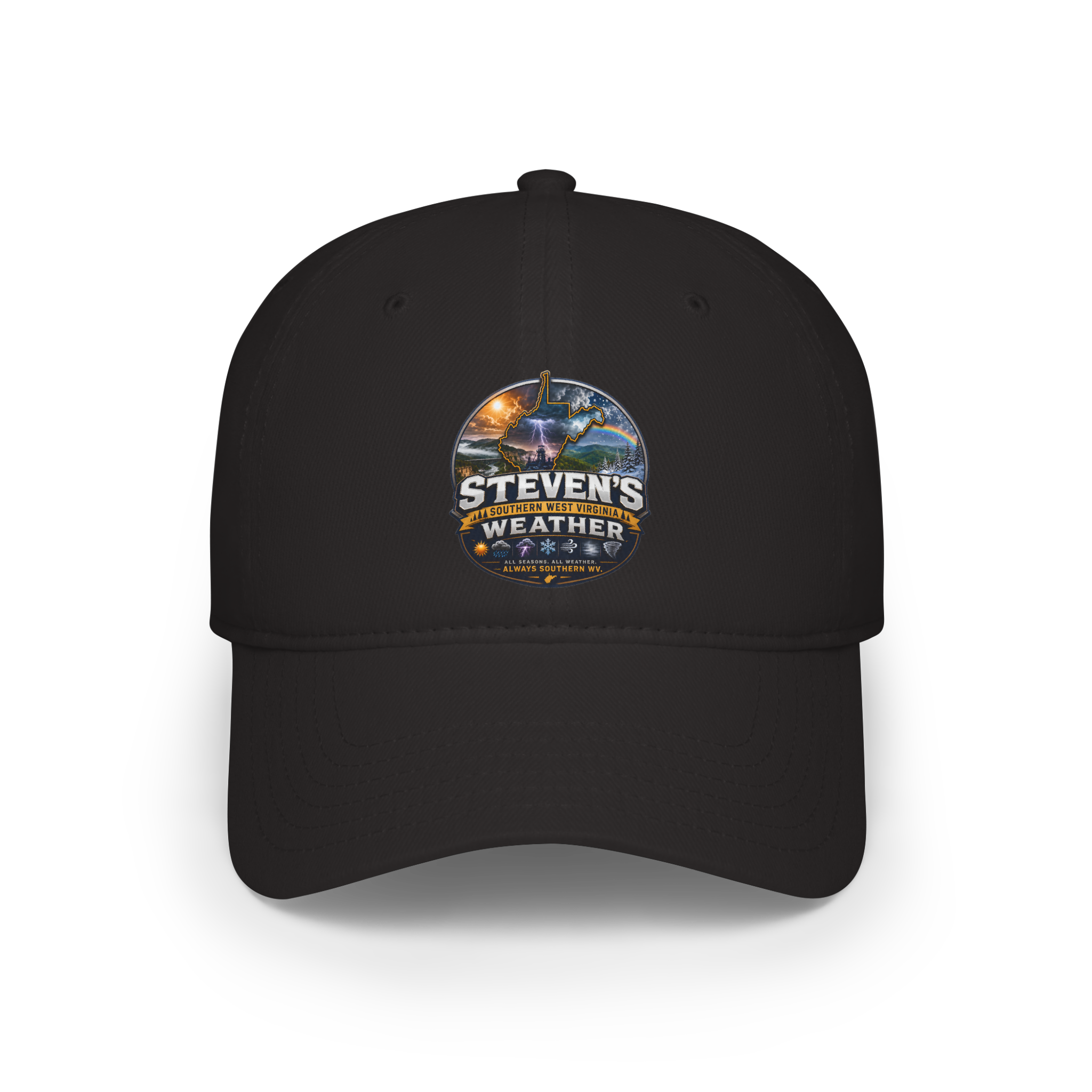 Steven's Weather Logo Baseball Cap — Outdoor Stormwatcher Hat