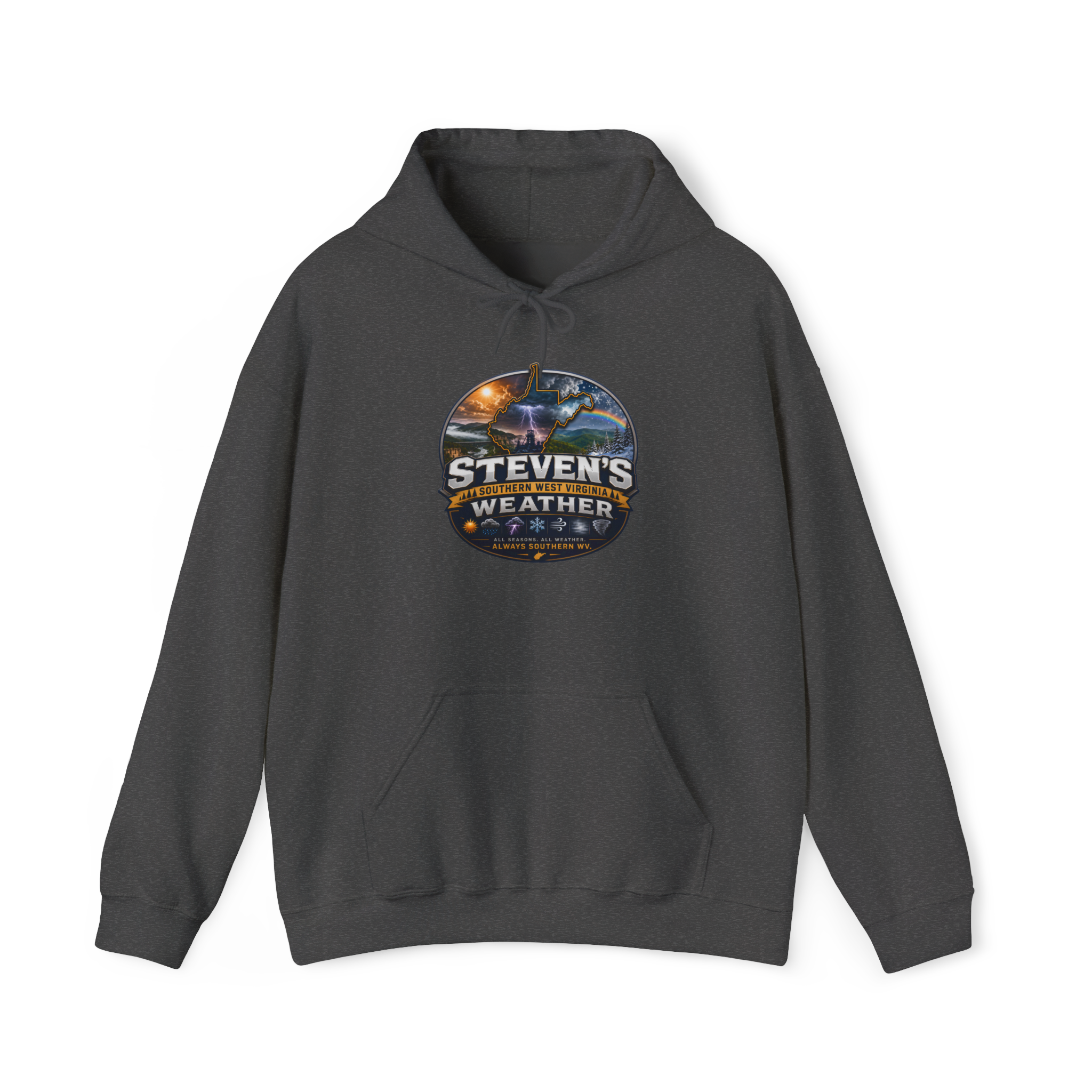 Steven's Southern West Virginia Weather Hoodie — Unisex Heavy Cotton Crewneck