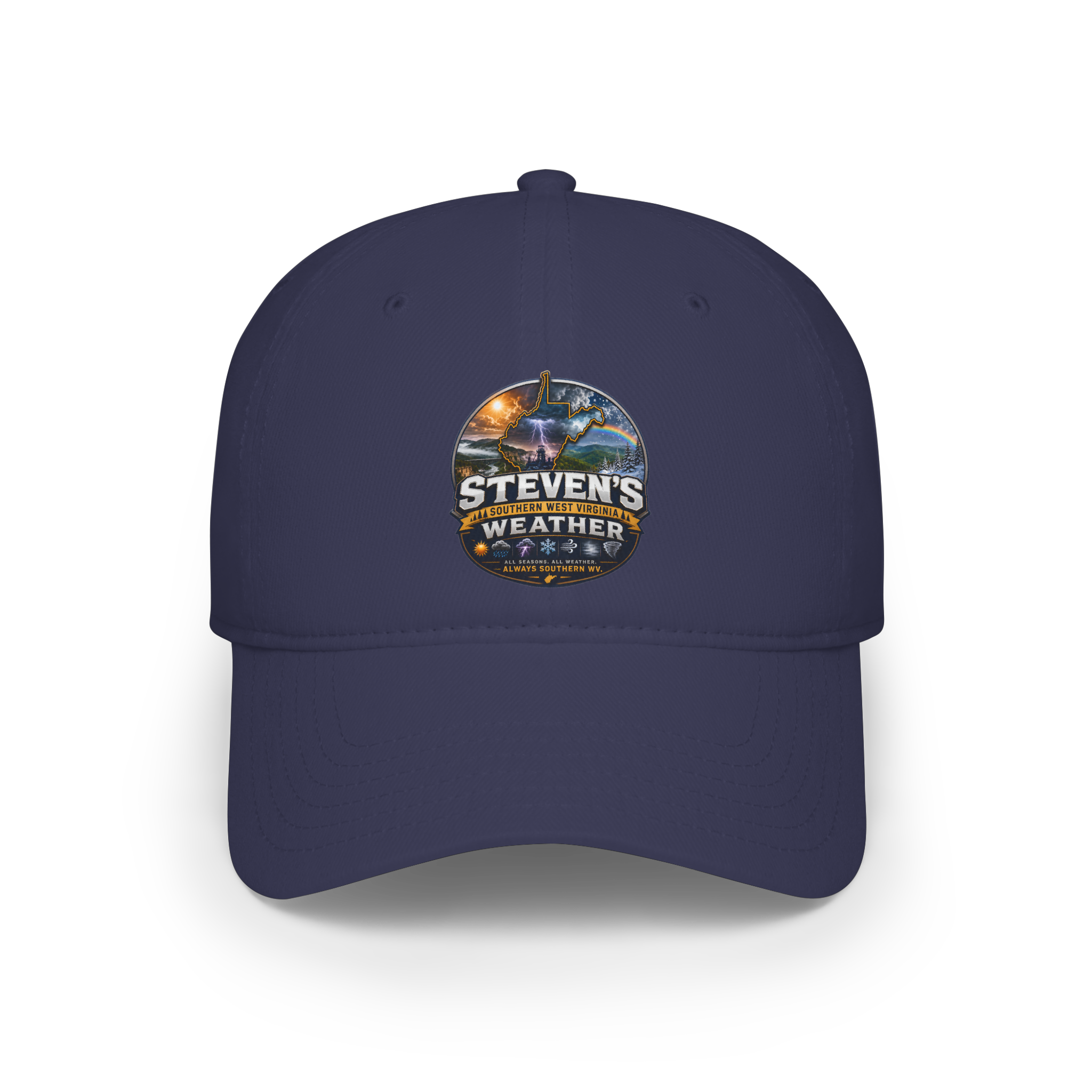 Steven's Weather Logo Baseball Cap — Outdoor Stormwatcher Hat