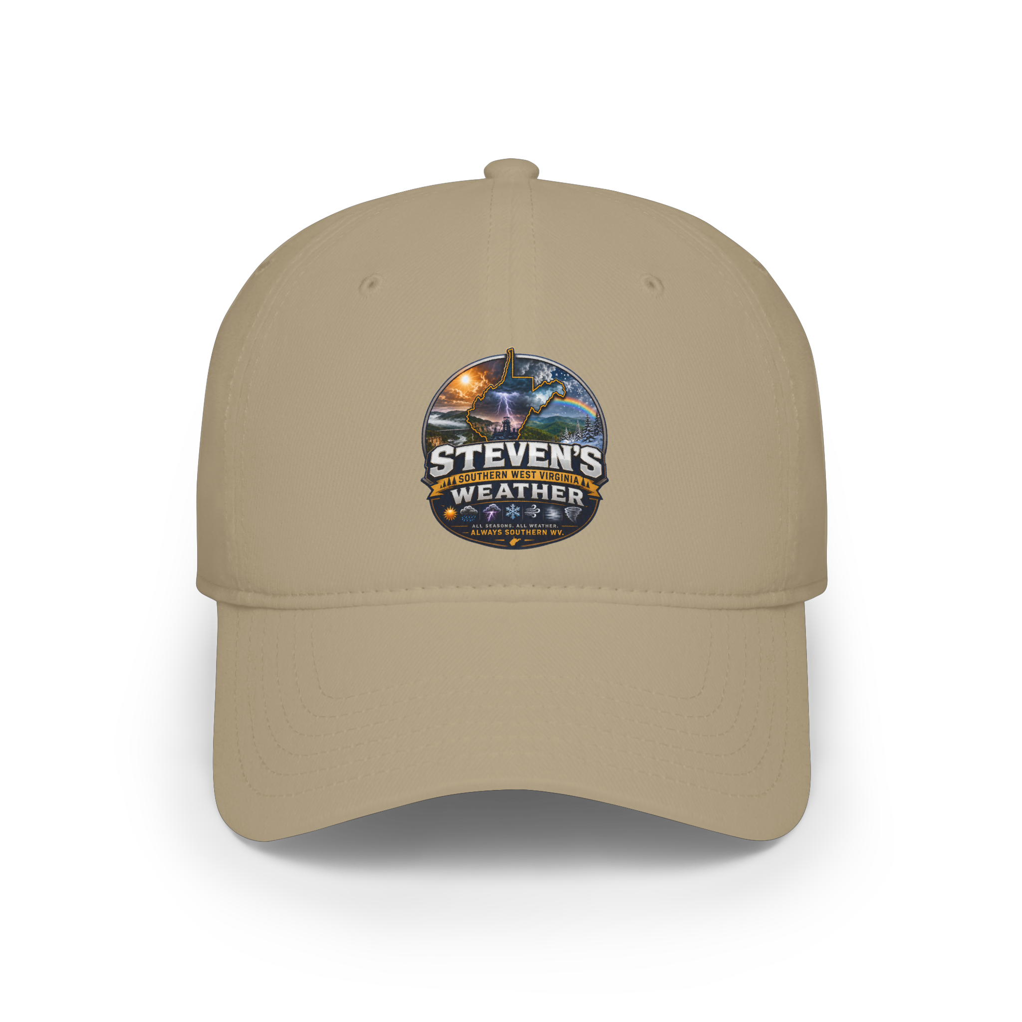Steven's Weather Logo Baseball Cap — Outdoor Stormwatcher Hat