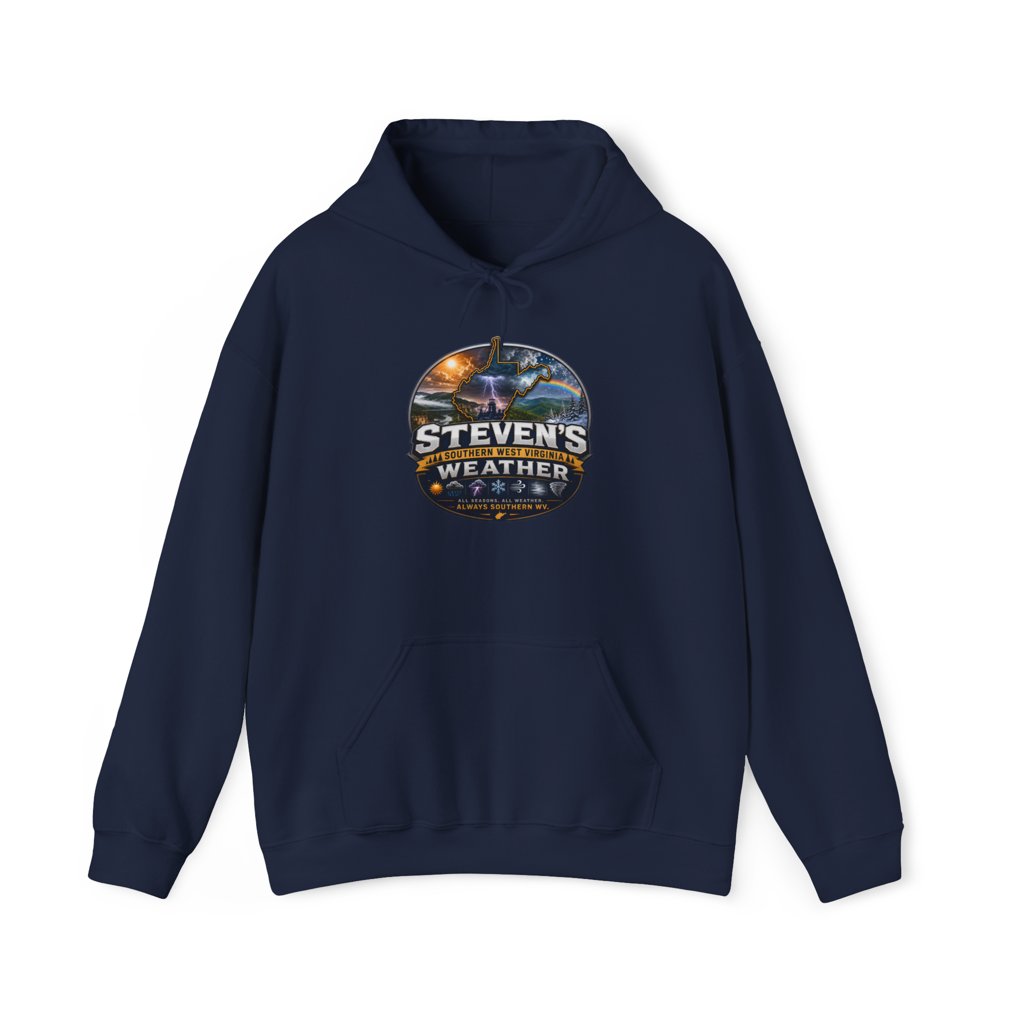 Steven's Southern West Virginia Weather Hoodie — Unisex Heavy Cotton Crewneck
