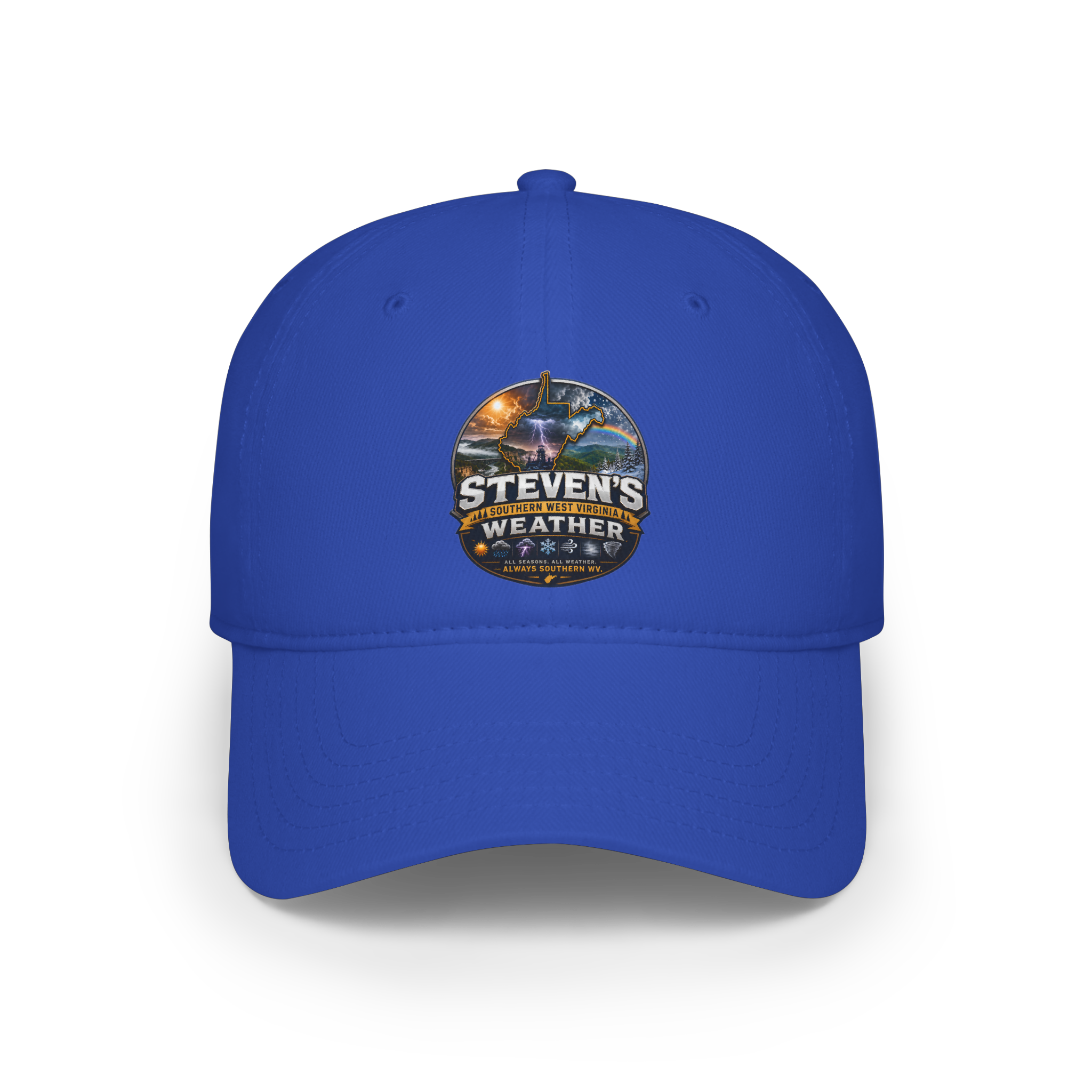 Steven's Weather Logo Baseball Cap — Outdoor Stormwatcher Hat