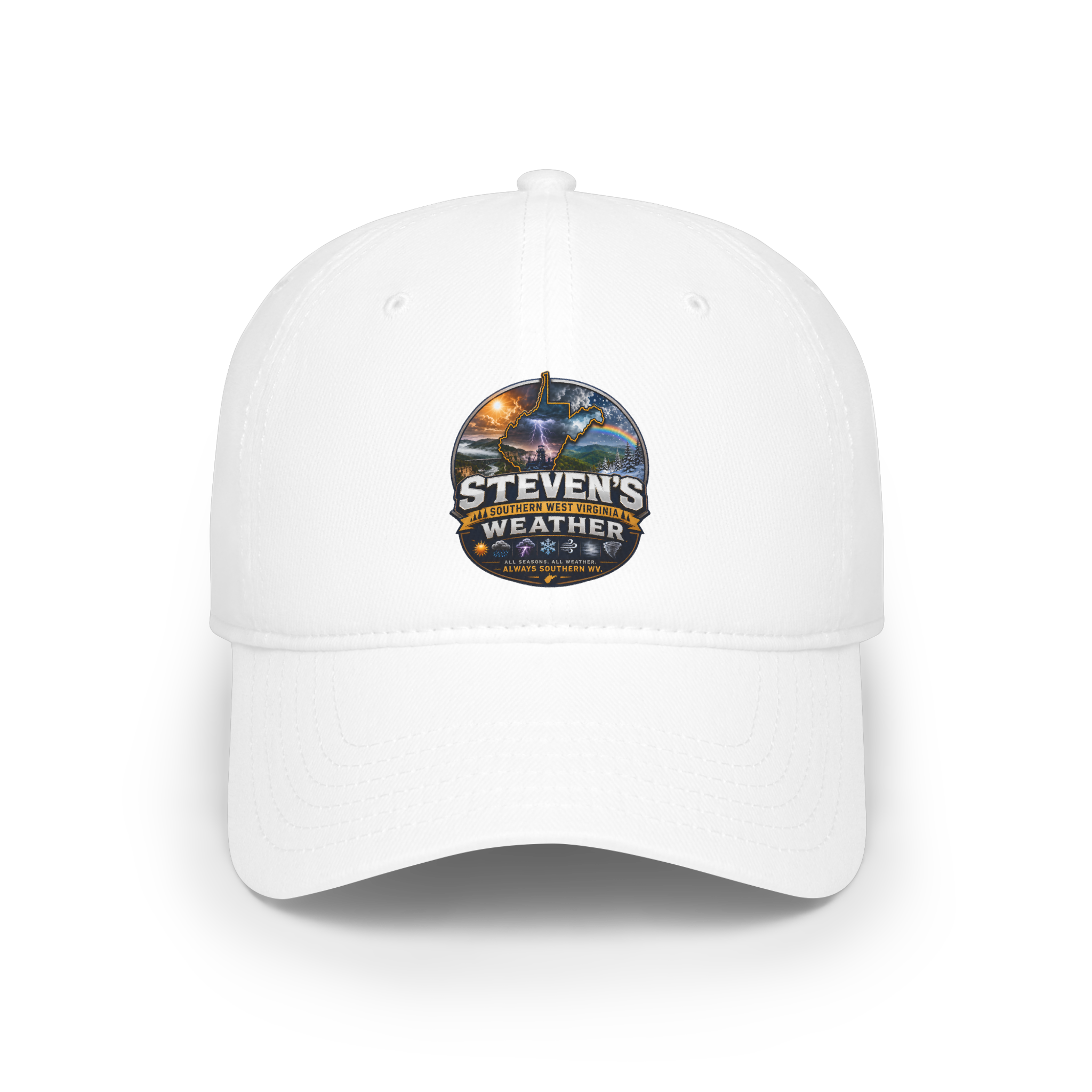 Steven's Weather Logo Baseball Cap — Outdoor Stormwatcher Hat