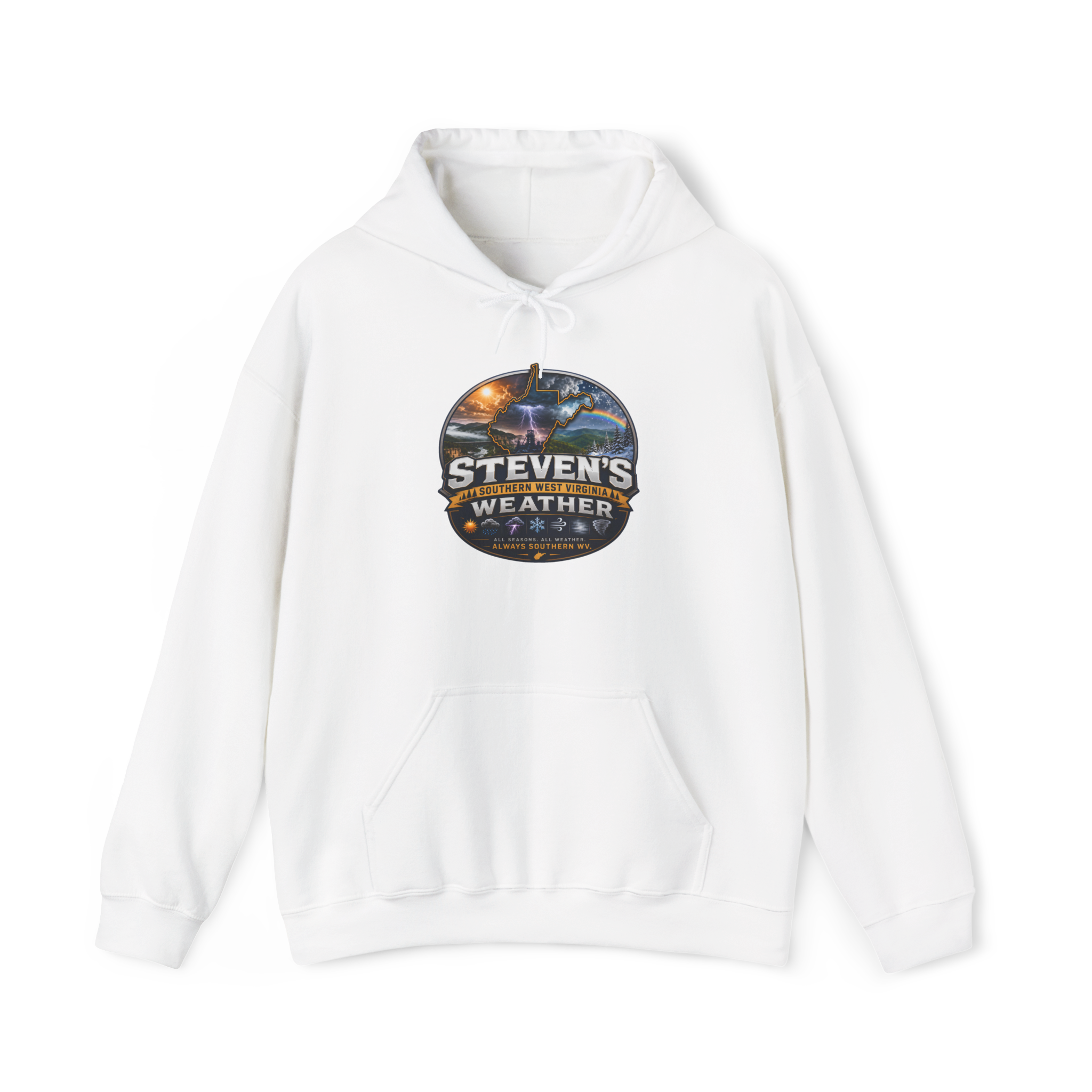 Steven's Southern West Virginia Weather Hoodie — Unisex Heavy Cotton Crewneck