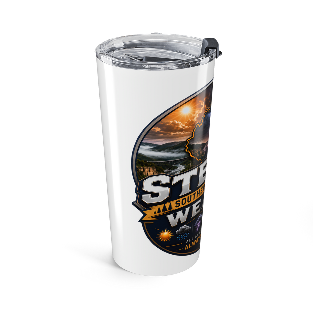 Steven's Weather 20oz Tumbler – Southern West Virginia Storm Lover Travel Mug