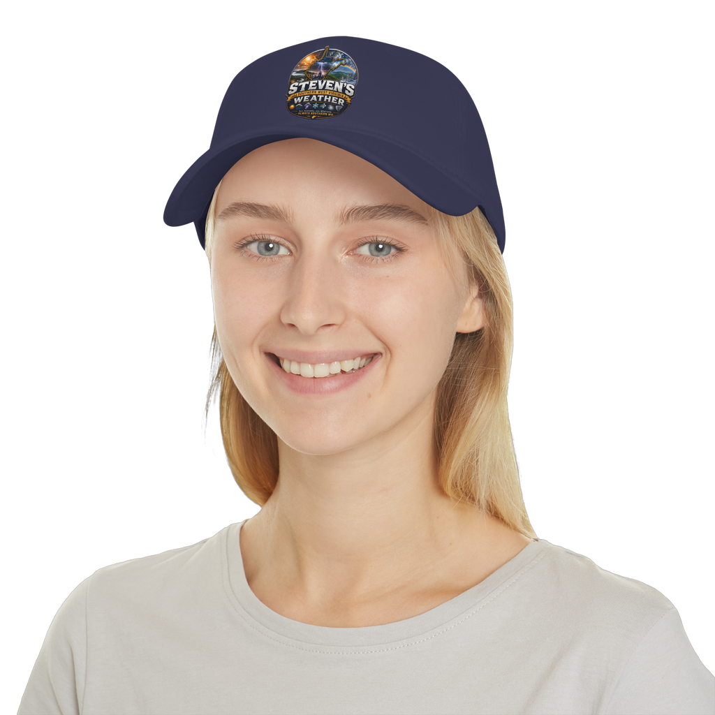 Steven's Weather Logo Baseball Cap — Outdoor Stormwatcher Hat