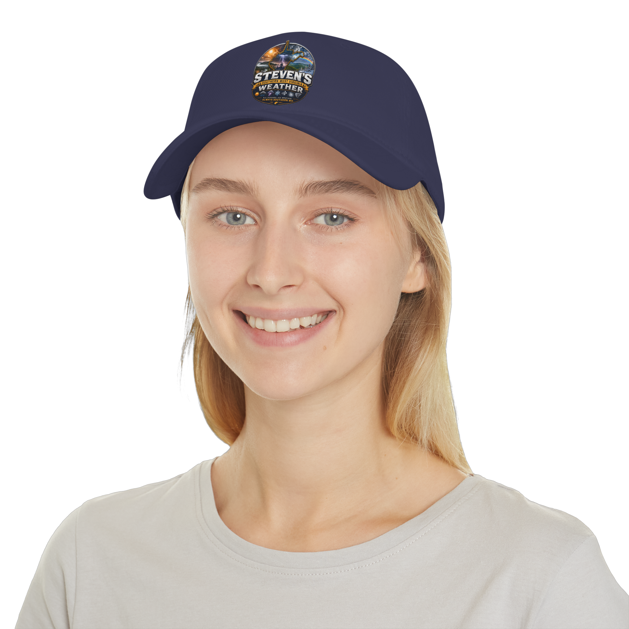 Steven's Weather Logo Baseball Cap — Outdoor Stormwatcher Hat