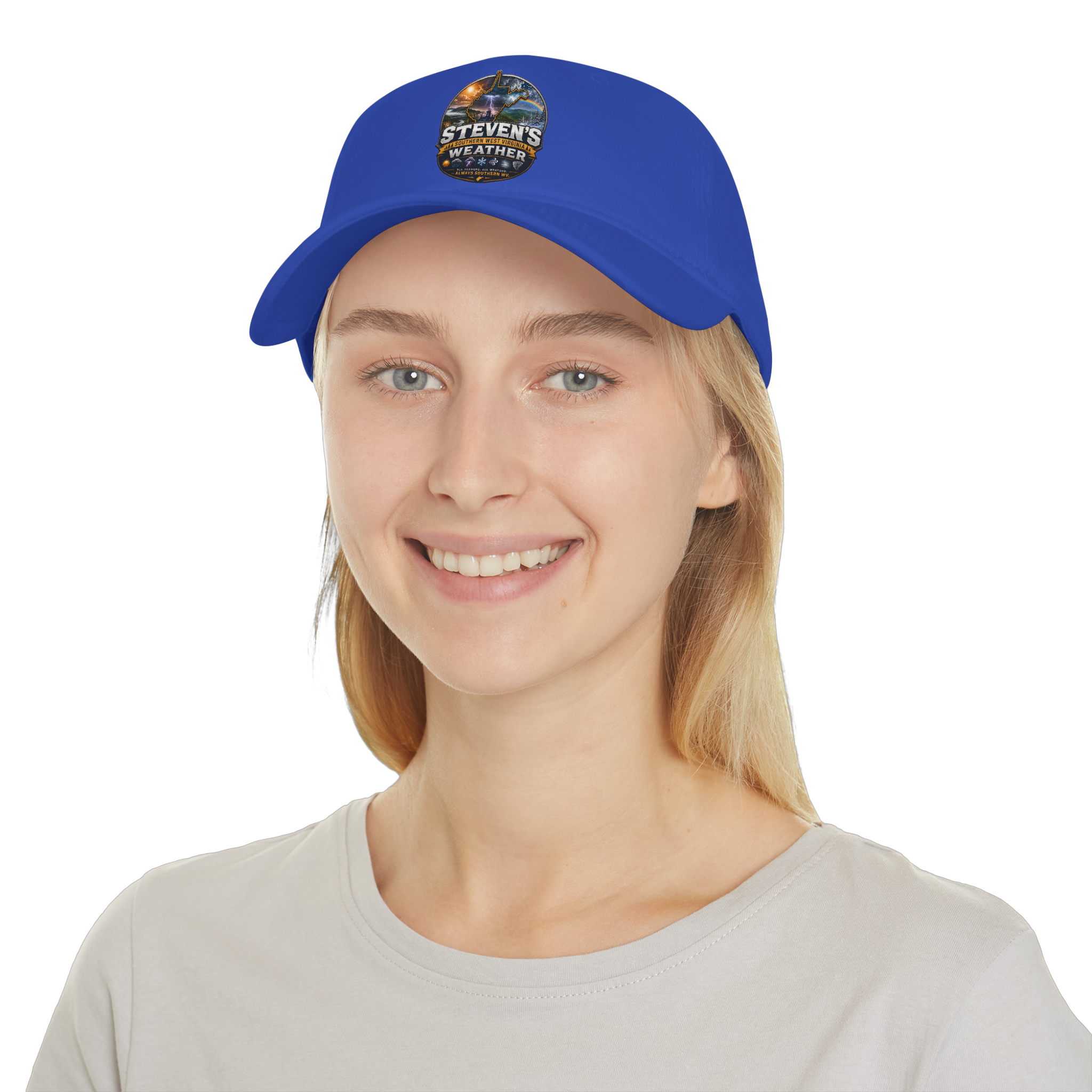 Steven's Weather Logo Baseball Cap — Outdoor Stormwatcher Hat