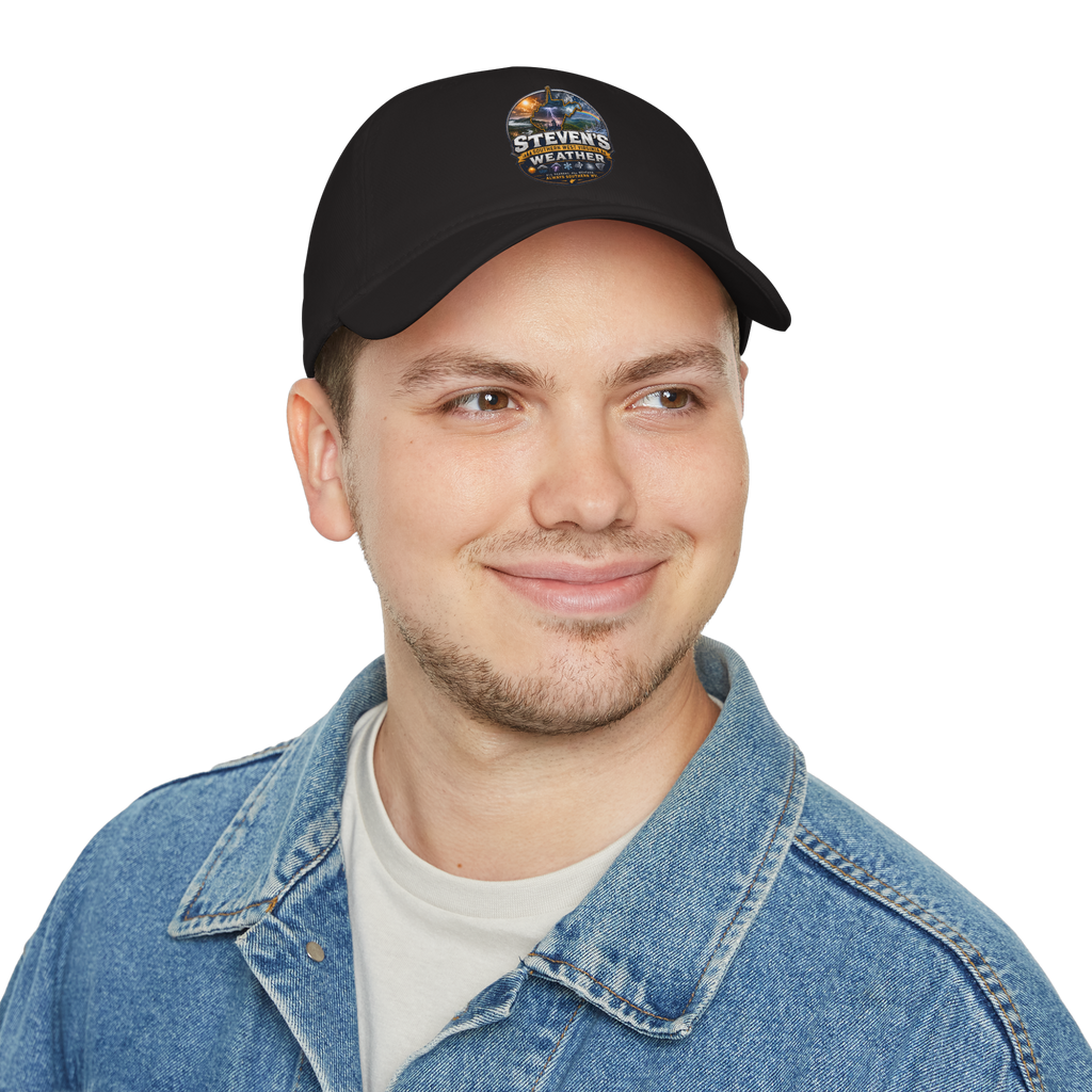 Steven's Weather Logo Baseball Cap — Outdoor Stormwatcher Hat