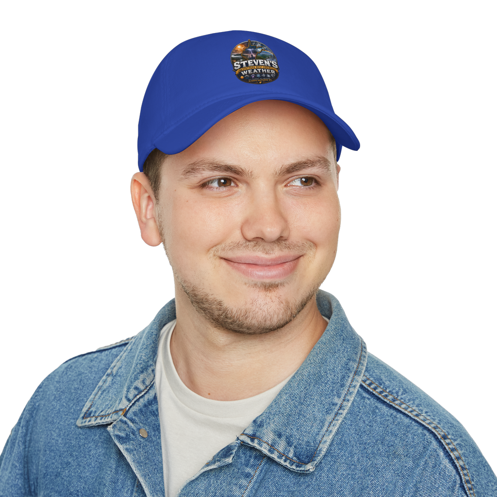 Steven's Weather Logo Baseball Cap — Outdoor Stormwatcher Hat