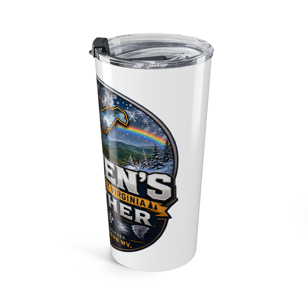 Steven's Weather 20oz Tumbler – Southern West Virginia Storm Lover Travel Mug